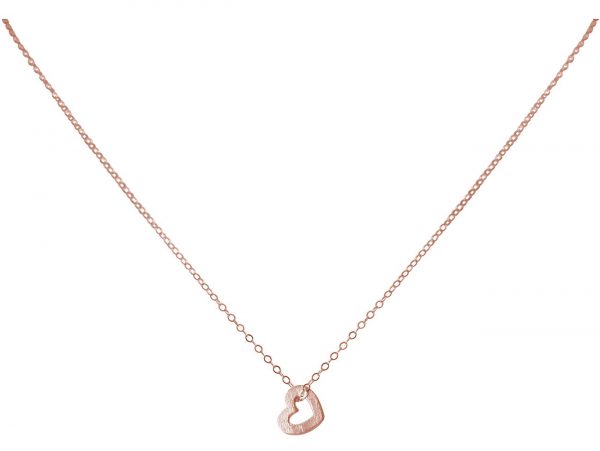 Gemshine - Damen - Herz - Halskette - Anhänger - 925 Silber - Rose Vergoldet - 1,1 cm – Bild 3