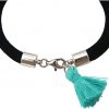 Gemshine - Damen - Armband - 925 Silber - Edelstein - Aqua Chalcedon - Engel - Grün - Schwarz – Bild 4