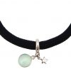 Gemshine - Damen - Armband - 925 Silber - Edelstein - Aqua Chalcedon - STAR - Stern - Grün - Schwarz – Bild 3