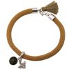 Gemshine - Damen - Armband - 925 Silber - Edelstein - Rauchquarz - BEE - Biene - Braun