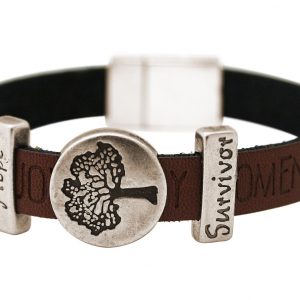 Gemshine - Damen - Armband - Lebensbaum - WISHES - Braun - Dunkel - Magnetverschluss - Hope - Survivor