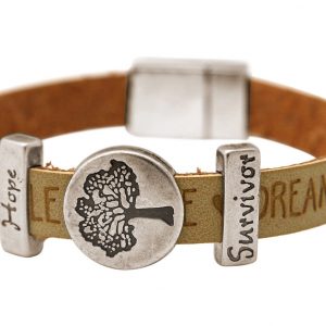 Gemshine - Damen - Armband - Lebensbaum - WISHES - Braun - Sand - Magnetverschluss - Hope - Survivor