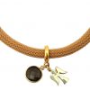 Gemshine - Damen - Armband - Vergoldet - Edelstein - Rauchquarz - Engel - Braun – Bild 3