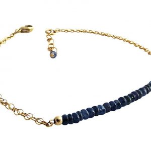 Gemshine - Damen - Armband - Vergoldet - Saphir - Blau - CONFETTI