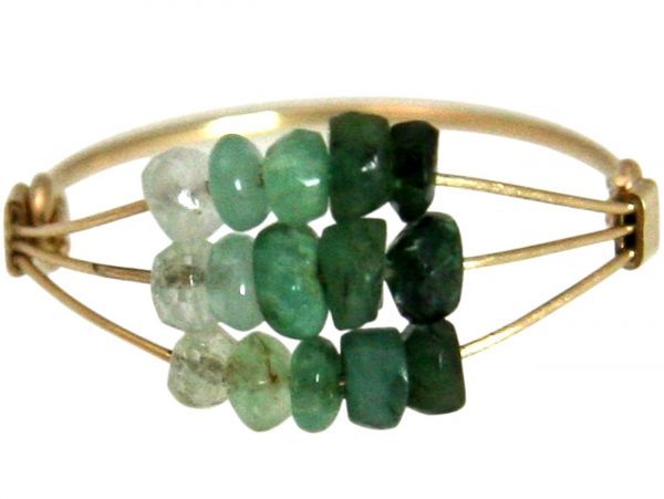 Gemshine - Damen - Ring - Vergoldet - Smaragd - Grün, Ringgröße:58 (18.5)
