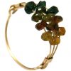 Gemshine - Damen - Ring - Vergoldet - Turmalin - Grün - Orange, Ringgröße:59 (18.8) – Bild 3