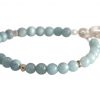 GEMSHINE Damenarmband aus 925 Silber mit YOGA Lotusblume und Aquamarinen hervorragender Qualität und Farbe. Made in Madrid / Spanien. Im eleganten Schmucketui mit Geschenkverpackung geliefert. – Bild 4