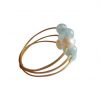 Gemshine - Damen - Ring - Vergoldet - Aquamarin - Perlen - Blau - Weiß, Ringgröße:62 (19.7) – Bild 4