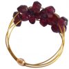 Gemshine - Damen - Ring - Vergoldet - Granat - Dunkelrot, Ringgröße:61 (19.4) – Bild 4