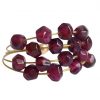 Gemshine - Damen - Ring - Vergoldet - Granat - Dunkelrot, Ringgröße:55 (17.5) – Bild 4
