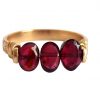 Gemshine - Damen - Ring - Spannring - Vergoldet - Granat - Dunkelrot, Ringgröße:56 (17.8) – Bild 4
