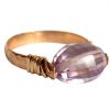 Gemshine - Damen - Ring - Spannring - Vergoldet - Rosenquarz - Rosa, Ringgröße:54 (17.2) – Bild 4