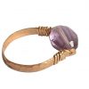 Gemshine - Damen - Ring - Spannring - Vergoldet - Rosenquarz - Rosa, Ringgröße:59 (18.8) – Bild 4