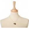 Gemshine - Damen - Halskette - Anhänger - Rubin - Smaragd - Rot - Grün - 925 Silber Vergoldet - 45 cm – Bild 3