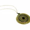 Gemshine - Damen - Halskette - Anhänger - Medaillon - Perlmutt - Vergoldet - Grau - 3 cm – Bild 4