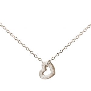 Gemshine - Damen - Herz - Halskette - Anhänger - 925 Silber - 1,1 cm
