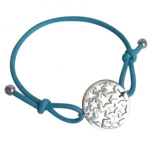 Gemshine - Damen - Armband - KNOTS Sternen Konstellation - 925 Silber - Blau - Größenverstellbar