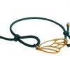 Gemshine - Damen - Armband - KNOTS Schmetterling Flügel - 925 Silber - Vergoldet - Grün - Größenverstellbar – Bild 4