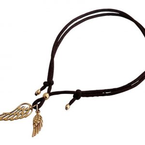 Gemshine - Damen - Armband - WINGS - Bronze - Braun - Größenverstellbar
