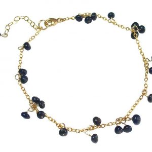 Gemshine - Damen - Armband - Vergoldet - Saphir - Blau - CONFETTI