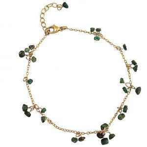 Gemshine - Damen - Armband - Vergoldet - Smaragd - Grün - CONFETTI