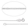 GEMSHINE 925 Silber Halskette. 0,6 mm Ankerkette im klassischen Design mit Längen von 40 bis 46 cm, Ketten Länge:46