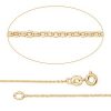 GEMSHINE 14k 585 Gold Halskette. 0,9 mm Ankerkette im klassischen Design mit Längen von 40 bis 76 cm, Ketten Länge:46 – Bild 3