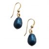 Gemshine - Damen - Ohrringe - Vergoldet - MK-Perlen - Tahiti Blau - Tropfen - 1,5 cm