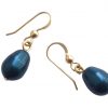 Gemshine - Damen - Ohrringe - Vergoldet - MK-Perlen - Tahiti Blau - Tropfen - 1,5 cm – Bild 3