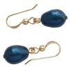 Gemshine - Damen - Ohrringe - Vergoldet - MK-Perlen - Tahiti Blau - Tropfen - 1,5 cm – Bild 4