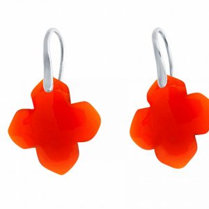 Gemshine - Damen - Ohrringe - 925 Silber - Karneol - Rot - GEM - 2,5 cm
