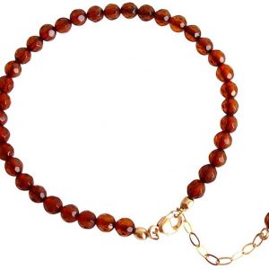 Gemshine - Damen - Armband - Bernstein - Vergoldet - Orange - Gelb - Gold