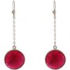GEMSHINE Damenohrringe aus 925 Silber. 4,5 cm Yoga Ohrhänger mit roten Rubinen hervorragender Qualität und Farbe. Made in Madrid / Spanien. Im eleganten Schmucketui mit Geschenkverpackung geliefert. – Bild 3